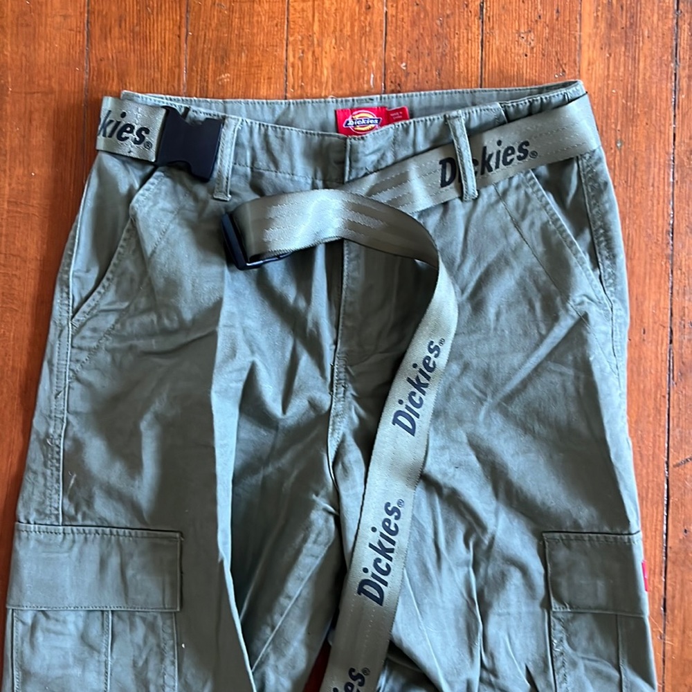 Olive green dickies cargo pants